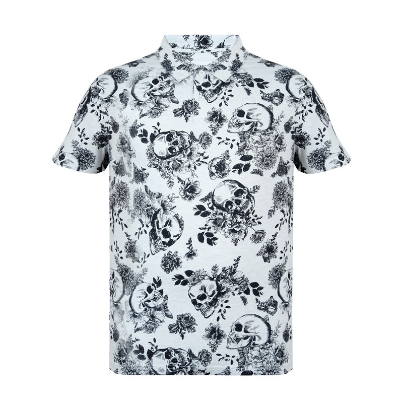 ファイヤートラップ メンズ トップス ポロシャツ Firetrap AOP Polo Sn43 Ecru エクリュ