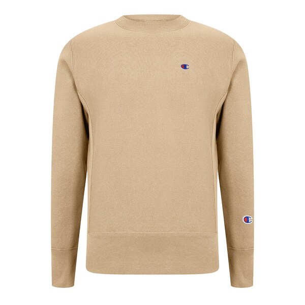 チャンピオン メンズ アウター パーカー・スウェット スウェット シャツ ロゴ CHAMPION Reverse Weave Logo Sweatshirt Taupe MS057 トープ