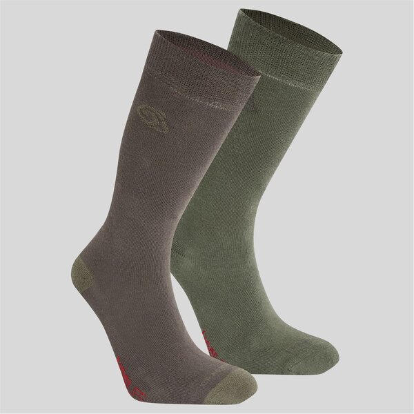 クラッグホッパーズ レディース アンダーウェア 靴下 Craghoppers NL TwinPck Socks WdldGr/WldOl 9,995円