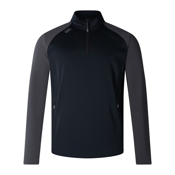 カンタベリー メンズ アウター ジャケット・ブルゾン ハーフジップ Canterbury Elt quarter Zip Top Sn09 Black ブラック