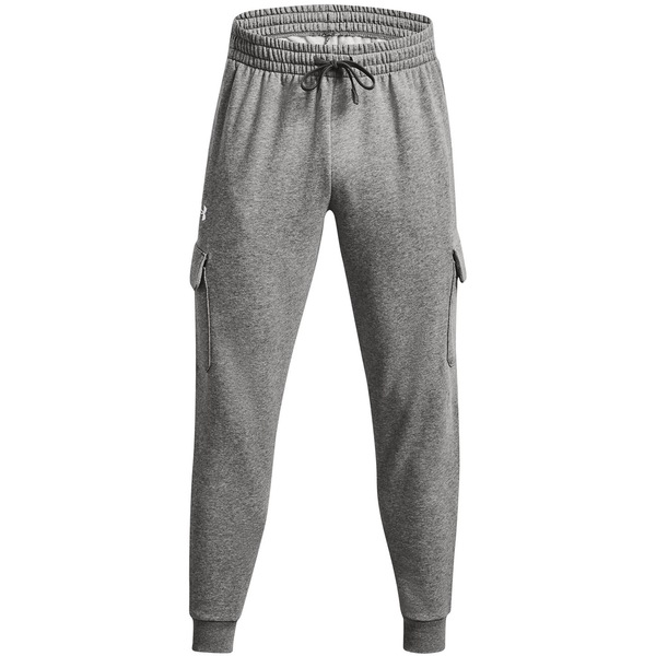 アンダーアーマー メンズ ボトムス カジュアルパンツ フリース Under Armour Rival Fleece Cargo Jogger Grey/Black ブラック