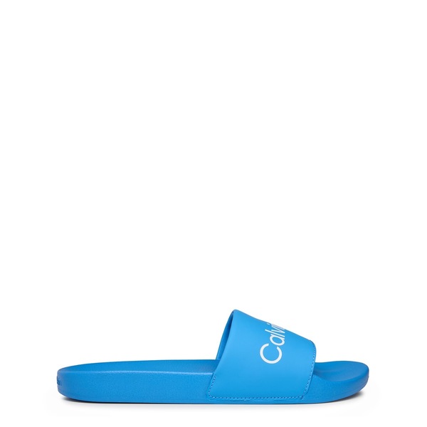 カルバンクライン メンズ シューズ サンダル Calvin Klein Pool Slider Sn00 BlueCrush/White ホワイト