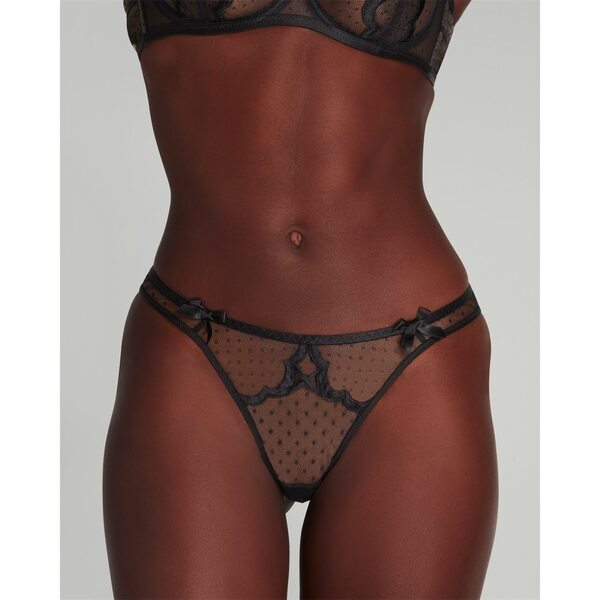エージェントプロヴォケイター レディース アンダー御召しもの ズボン下 Agent Provocateur KATANAH Thong Black 黒いこと