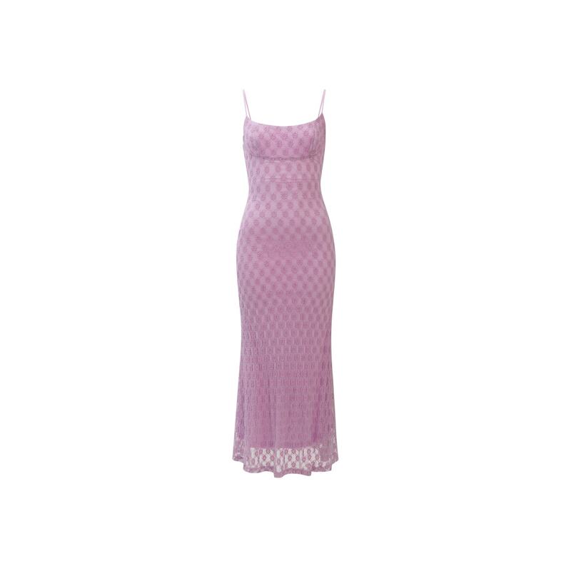 バードット レディース トップス ワンピース メッシュ Bardot BD Adoni Mesh Drs Ld43 Lilac ライラック