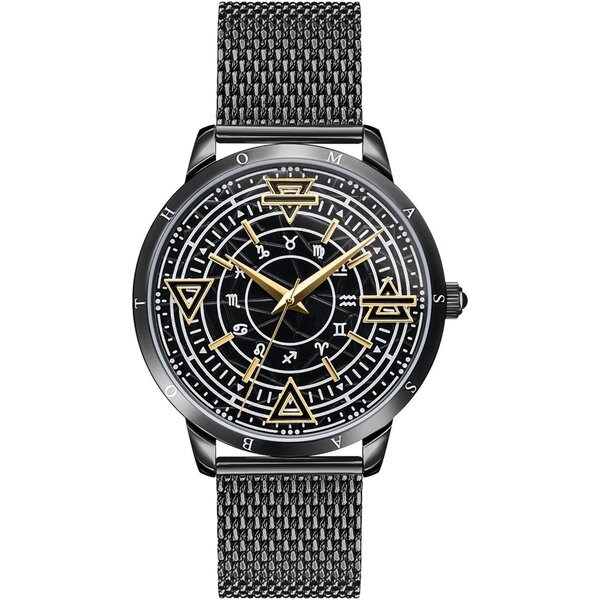 トーマスサボ メンズ アクセサリー 腕時計 Tシャツ Thomas Sabo At Heart Stainless Steel Fashion Watch Blck