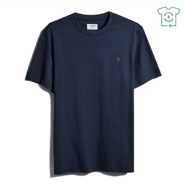 ファーラー メンズ トップス Tシャツ Farah Danny Reg Tee Sn99 True Navy ネイビー