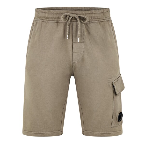 シーピーカンパニー メンズ ボトムス ハーフパンツ・ショーツ ショートパンツ フリース CP COMPANY Micro Lens Fleece Shorts Walnut 359