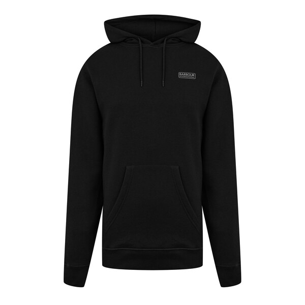 バブアー メンズ アウター パーカー・スウェット ロゴタイプ パーカー Barbour International Small Logo Hoodie Black/Blk BK71 黒いこと