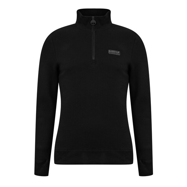 バブアー メンズ アウター パーカー・スウェット スウェット シャツ Barbour International Essential Half-Zip Sweatshirt Black/Blk BK71 ブラック｜ReVida 店