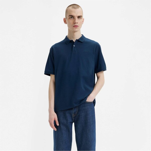 リーバイス メンズ トップス ポロシャツ Levis Relaxed Authentic Polo Top Navy Blazer ネイビー 11,825円