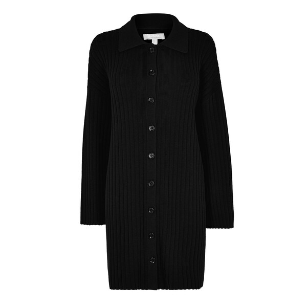 バブアー レディース トップス ワンピース ミニワンピース ミニ ニット Barbour Claudette Knitted Mini Dress Black ブラック｜ReVida 店