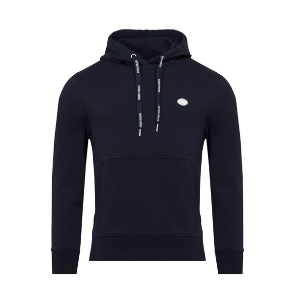 エデンパーク メンズ アウター パーカー・スウェット スウェット シャツ Eden Park Plain blue hooded sweatshirt BLF ブルー