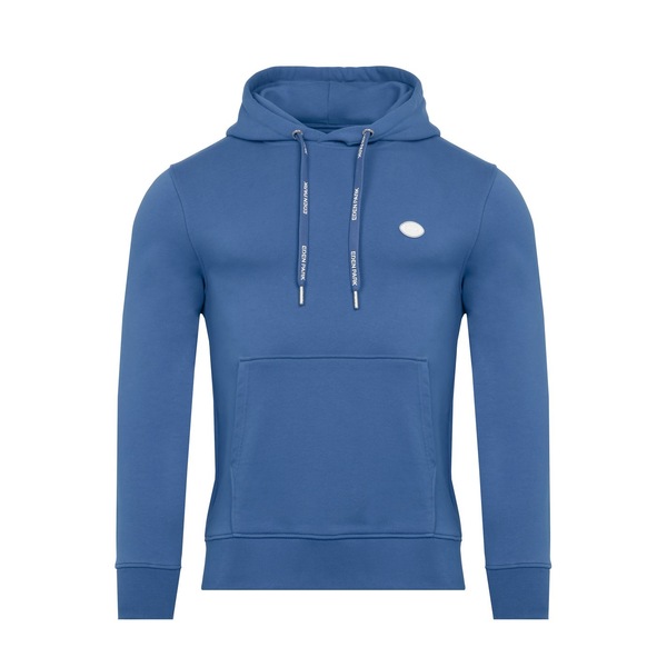 エデンパーク メンズ アウター パーカー・スウェット スウェット シャツ Eden Park Plain blue hooded sweatshirt BLV10 ブルー