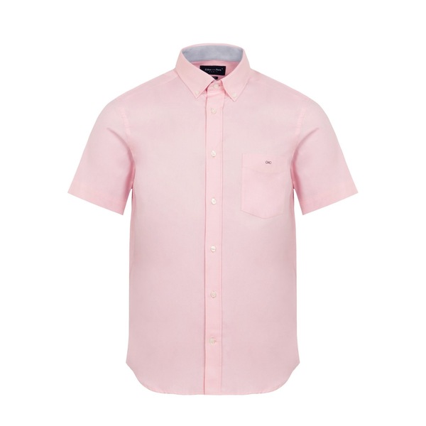 エデンパーク メンズ トップス シャツ コットン Eden Park Short sleeved pink cotton shirt ROM ピンク｜ReVida 店