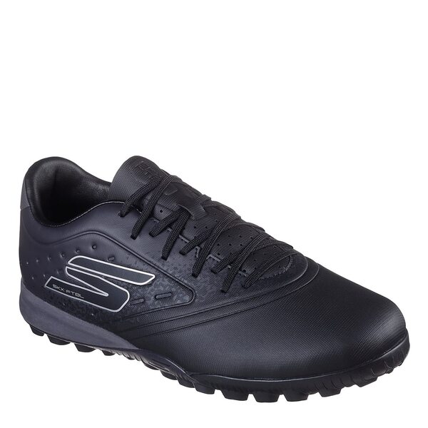 スケッチャーズ メンズ シューズ スニーカー ブーツ Skechers Razor Gold Astro Turf Football Boot Black/Silver ブラック|ReVida 店