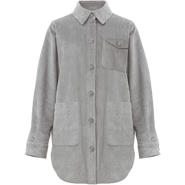 位相角・八つ レディース アウター 上衣・上衣 Phase Eight Katrina Cord Shacket Grey/Silver 薄墨色