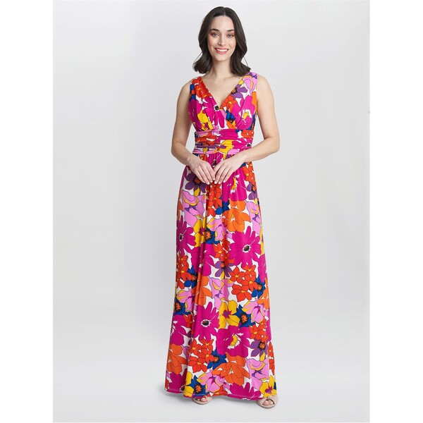 ジーナバッコーニ レディース トップス ワンピース マキシワンピース ジャージー マキシ Gina Bacconi Jaime Jersey Maxi Dress PINK / ORANGE ピンク