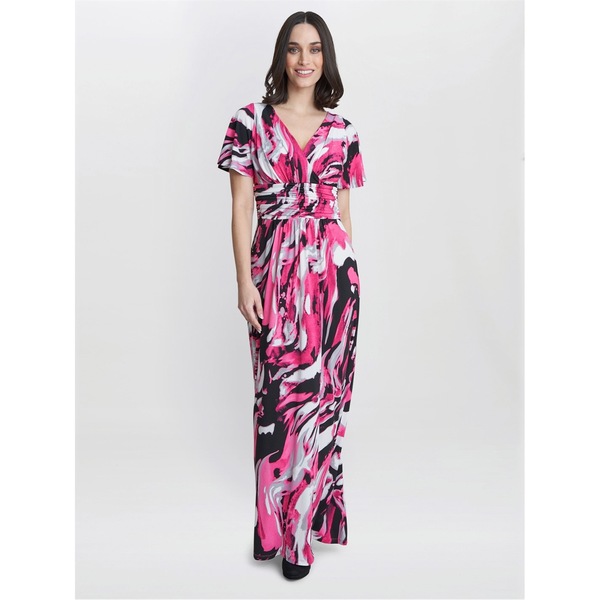 ジーナバッコーニ レディース トップス ワンピース マキシワンピース ジャージー マキシ Gina Bacconi Fifi Jersey Maxi Dress PINKY GREY グレー