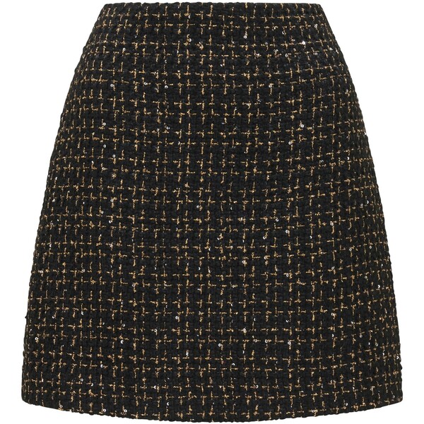 フォーエバーニュー レディース ボトムス スカート ミニ Forever New Lara Boucle Mini Skirt Black / Gold Metallic Suit ブラック 12,946円