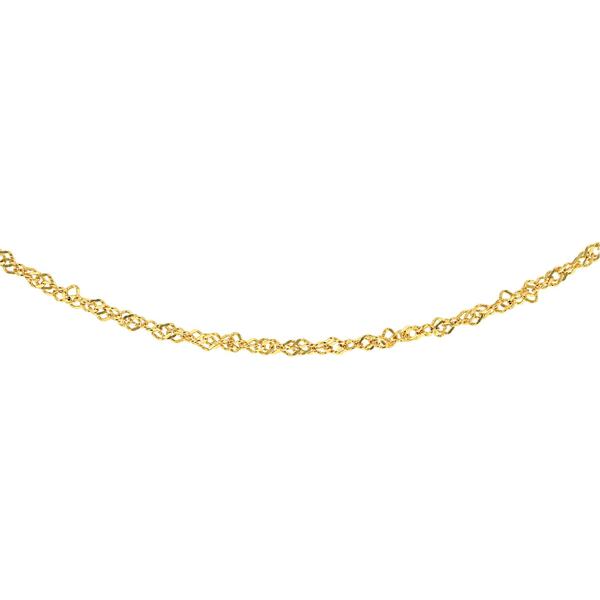 ビー ユー レディース アクセサリー ネックレス・チョーカー・ペンダントトップ Be You 9ct Gold Twist Curb Chain Gold ゴールド