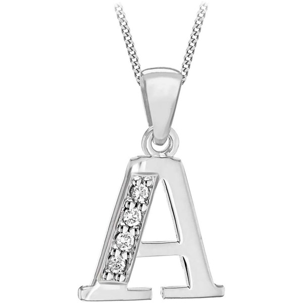 ビー ユー レディース アクセサリー ネックレス・チョーカー・ペンダントトップ レース Be You Silver CZ Initial Necklace Sterling Silver シルバー 15,315円