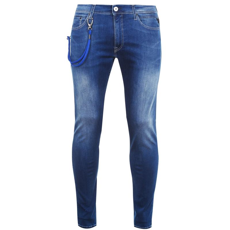 リプレイ メンズ ボトムス デニムパンツ スリムフィット ジーンズ Replay Titanium Stretch Slim Fit Jeans Medium Blue 009 ブルー