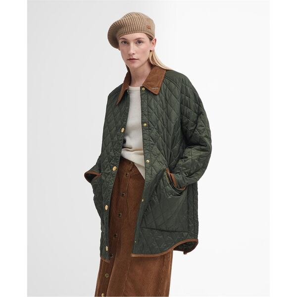 バブアー レディース アウター ジャケット・ブルゾン キルティング ジャケット Barbour 30th Anniversary Liddesdale Oversized Quilted Jacket Olive/Classic オリーブ