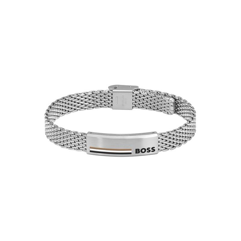 ボス メンズ アクセサリー ブレスレット・バングル・アンクレット メッシュ Gents BOSS Alen Mesh Bracelet Silver シルバー