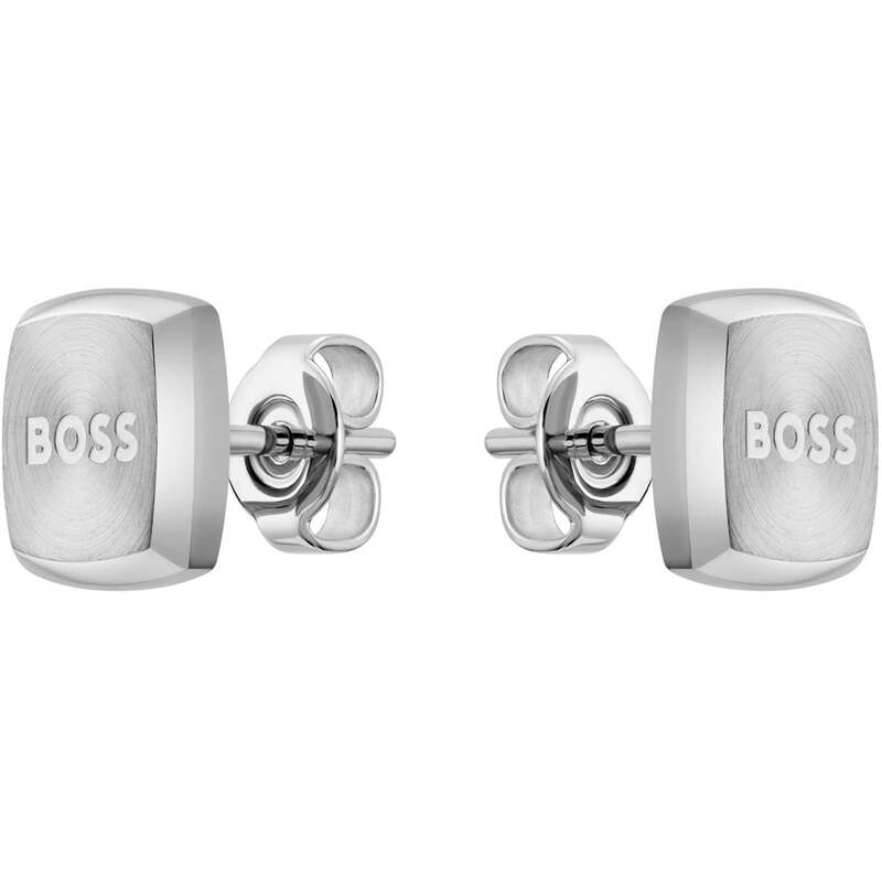 ボス メンズ アクセサリー ピアス・イヤリング Tシャツ Gents BOSS Yann Stainless Steel Square Earrings Silver シルバー