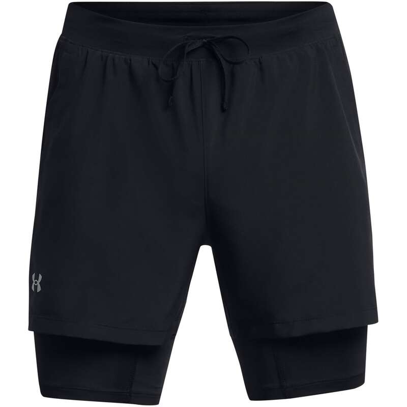 アンダーアーマー メンズ ボトムス ハーフパンツ・ショーツ Under Armour Launch SW 7 2N1 Short Mens Black ブラック