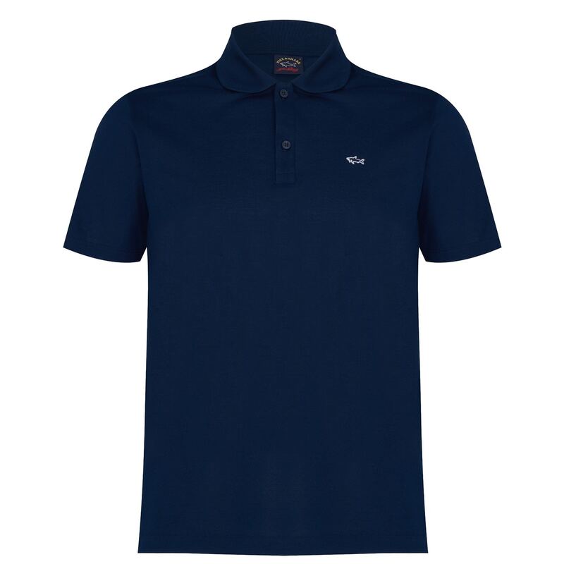 ポールアンドシャーク メンズ トップス Tシャツ ポロシャツ ロゴ Paul And Shark Logo Polo Shirt Navy ネイビー｜ReVida 店