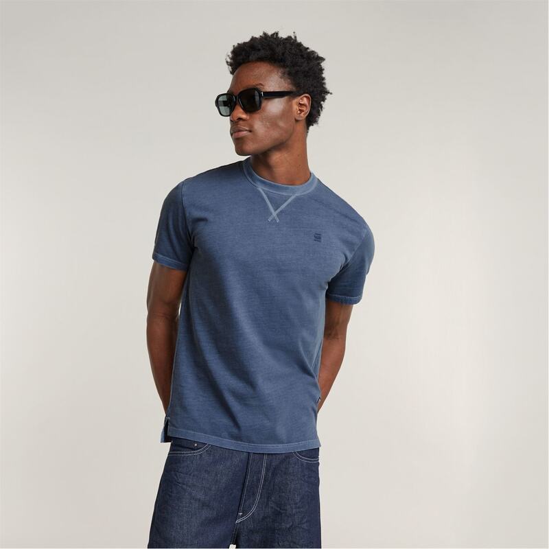 ジースター メンズ トップス Tシャツ G Star Gstar Nifous Sn44 Sea Blue ブルー