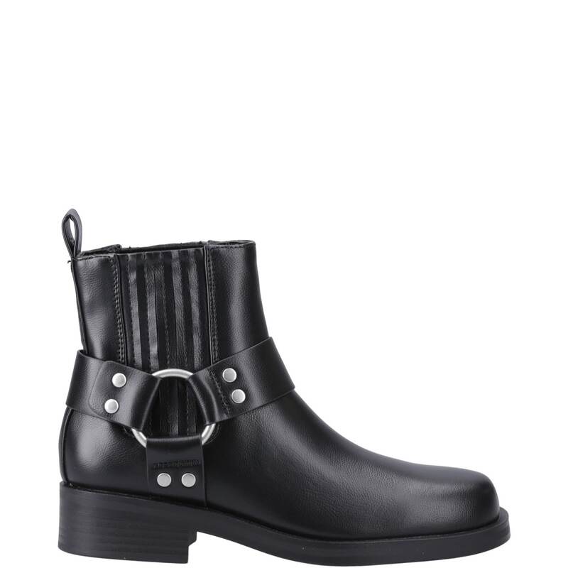 オンリー レディース シューズ ブーツ・レインブーツ Only Bax-2 Short Biker Boot Black ブラック｜ReVida 店