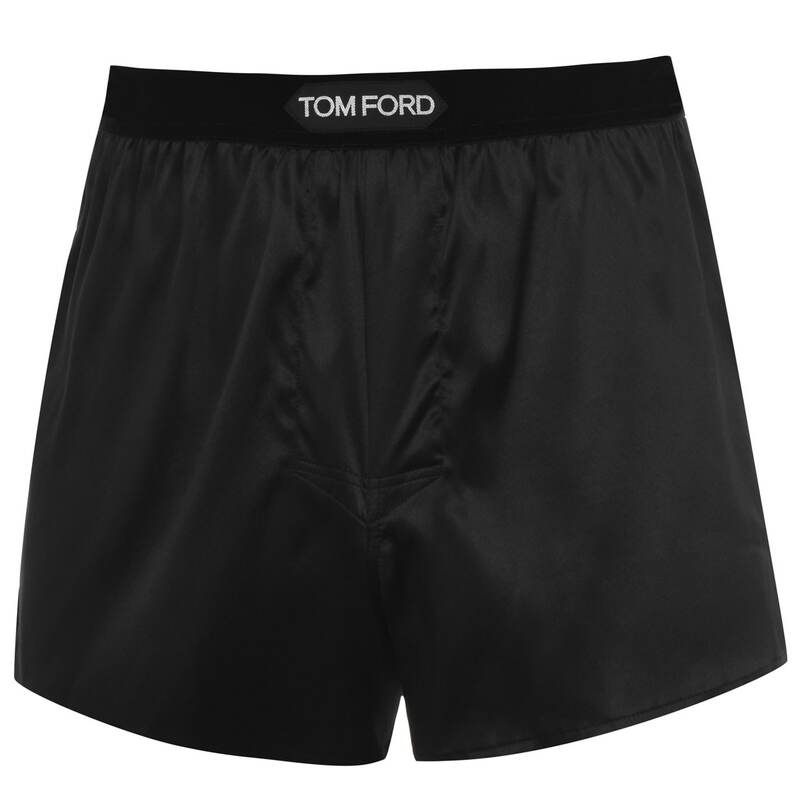 トム・ジェラルド・r・フォード メンズ アンダー御召しもの ボクサーズボン下 絹地 TOM FORD Silk Boxers Black 002 黒いこと