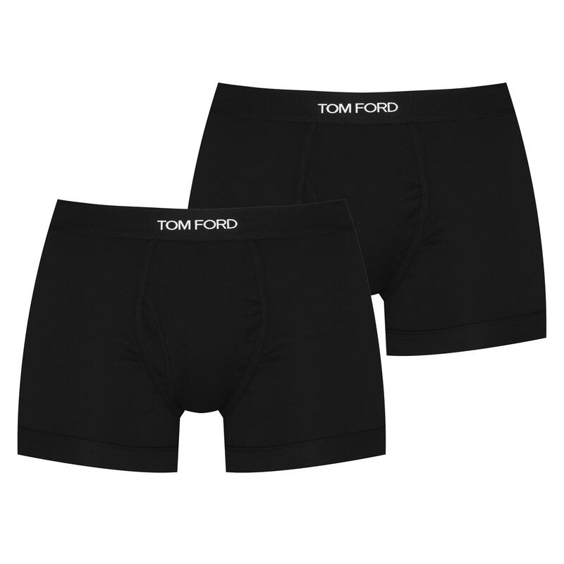 トム・ジェラルド・r・フォード メンズ アンダーお召しもの ボクサーズボン下 TOM FORD Boxer Briefs 2-Pack Black 002 黒いこと