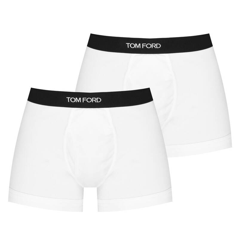 トム・ジェラルド・r・フォード メンズ アンダーお召しもの ボクサーズボン下 TOM FORD Boxer Briefs 2-Pack White 100 白いこと