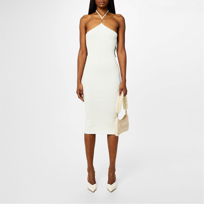 アミリ レディース トップス ワンピース ミディ Amiri Vtcl Midi Drs Ld42 White ホワイト