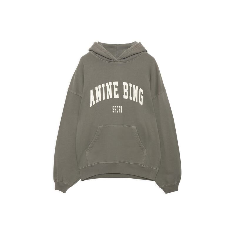 アニービン レディース アウター パーカー・スウェット パーカー ANINE BING Harvey Sweat Hoodie Dusty Olive オリーブ|ReVida 店
