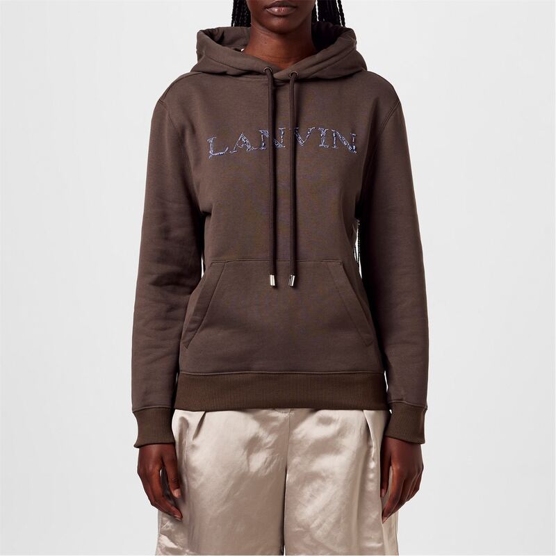 ランバン レディース アウター パーカー・スウェット ロゴタイプ パーカー Lanvin Logo Hoodie Ld43 Shadow