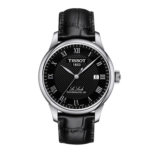 ティソット メンズ 佩び物 ウォッチ Tissot Le Locle 39.3粍 Watch Black/Black 黒いこと