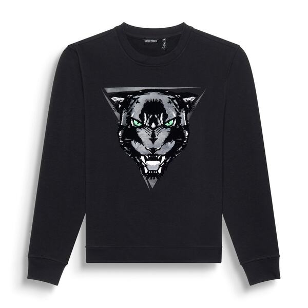 アンソニーモラート メンズ アウター パーカー・スウェット 刷り上げる Antony Morato Antony Print Crew 錫52 Nero