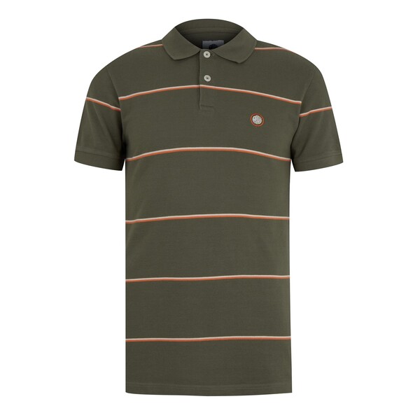 プレティグリーン メンズ トップス ポロシャツ Pretty Green PG Mountfield Stp Po Sn44 Khaki カーキ