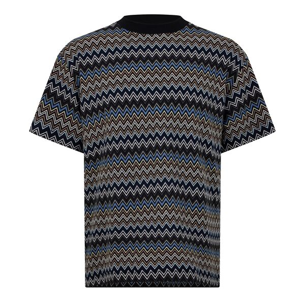ミッソーニ メンズ トップス Tシャツ コットン Missoni ZZ Cotton T Sn44 Black S91K2 ブラック｜ReVida 店