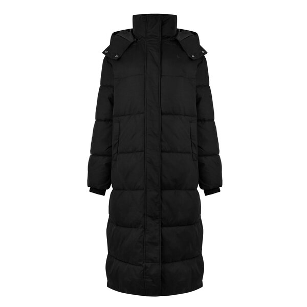 手玉 濾過性病原体 レディース アウター 上衣・上衣 Jack Wills Longline Puffer Ld44 Black 黒いこと