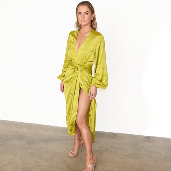 ネバーフリードレスド レディース トップス ワンピース Never Fully Dressed Never Vienna Wrp Drs Ld43 Lime ライム|ReVida 店