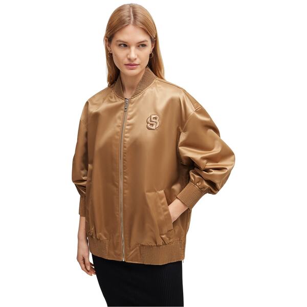 ボス レディース アウター ジャケット・ブルゾン Boss Palberta 10260069 01 Med Beige ベージュ|ReVida 店