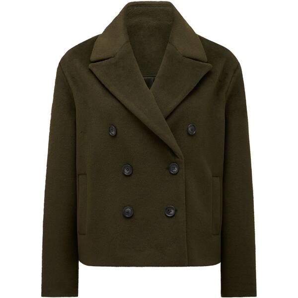 フォーエバーニュー レディース アウター 厚地の外套 Forever New Khloe Double Breasted Peacoat Dark Khaki カーキ