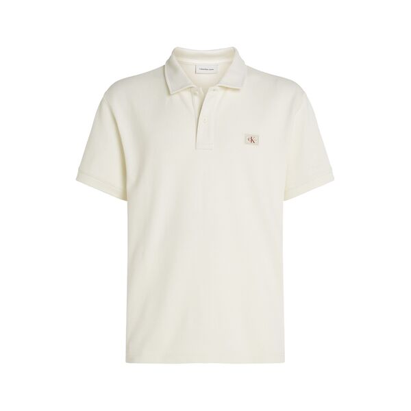 カルバンクライン メンズ トップス ポロシャツ Calvin Klein Jeans WOVEN LABEL POLO Ivory アイボリー