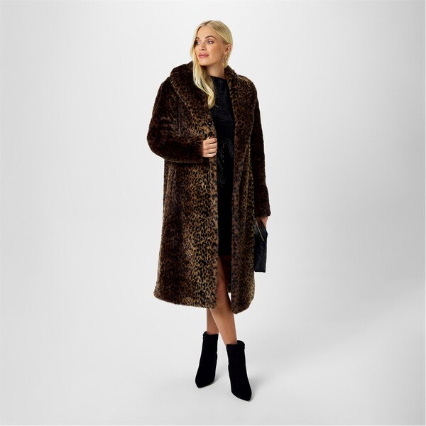 ビバ レディース アウター ジャケット・ブルゾン Biba Archive Faux Fur Leopard アニマル