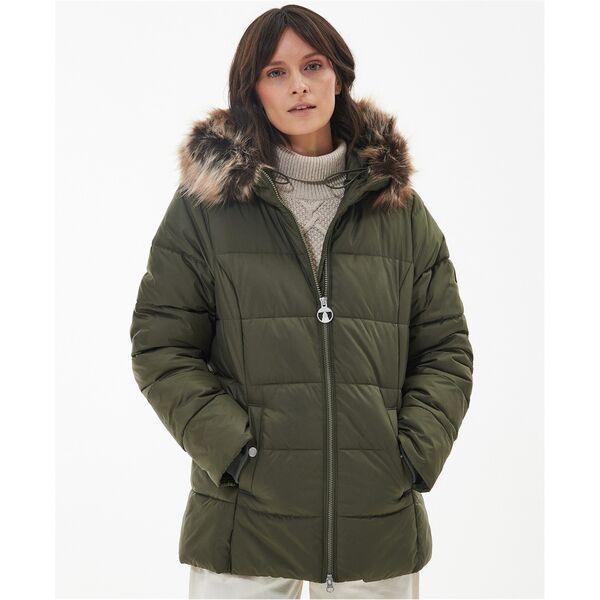 バブアー レディース アウター ジャケット・ブルゾン キルティング ジャケット Barbour Midhurst Quilted Jacket Deep Olive オリーブ